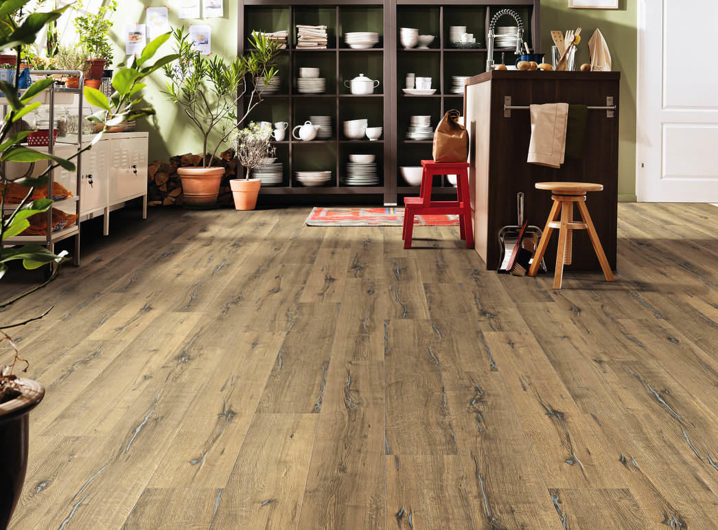 HARO Laminatgulv Plank Eg Metallic natur