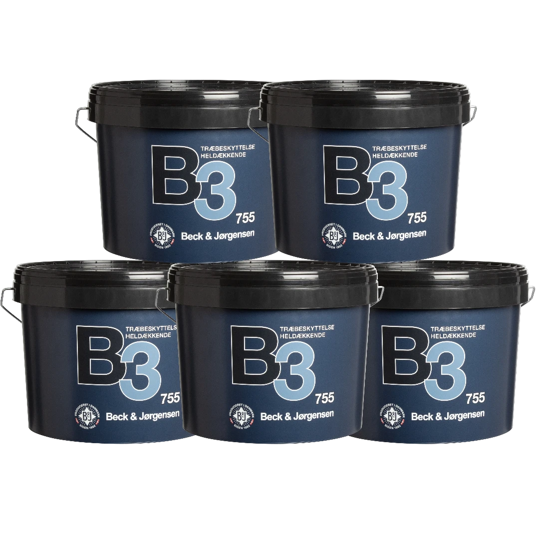 B&J 755 B3 Træbeskyttelse 5 x 9 liter