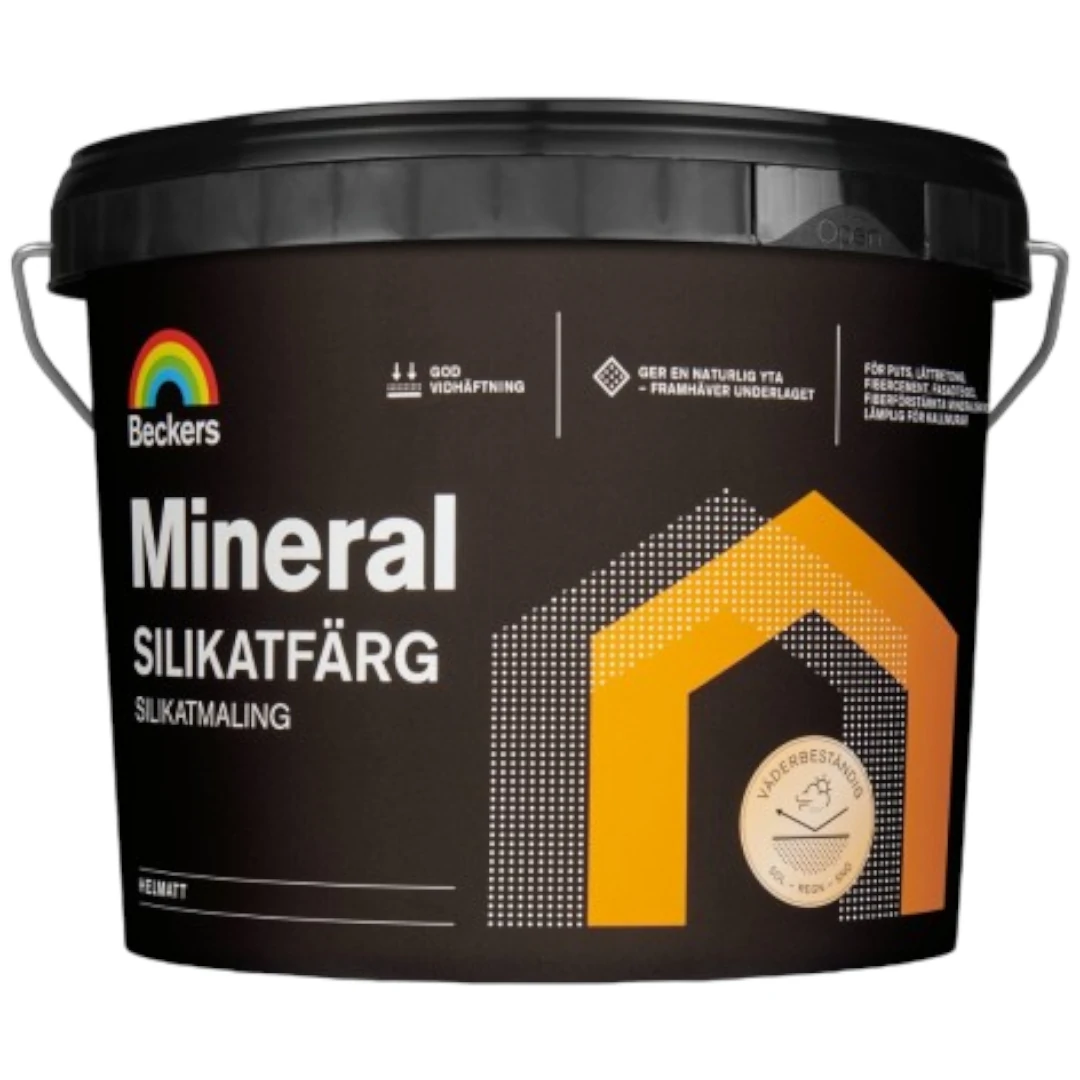 Beckers Mineral Silikatmaling 9L Hvid